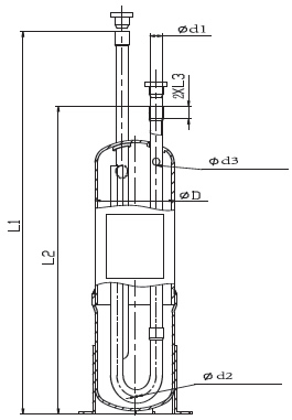 Accumulators M Series . Dimensions