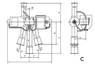 4 Way Reversing Valve series SHF