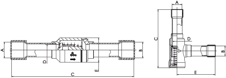 Check Valve Piston Type Series YCV . Specifications