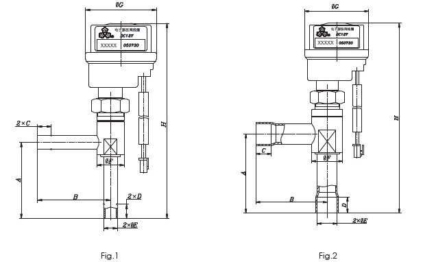 Electronic Expansion Valve O Series . Dimensions