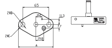 Commercial Solenoid FDF Flange Series . Dimensions